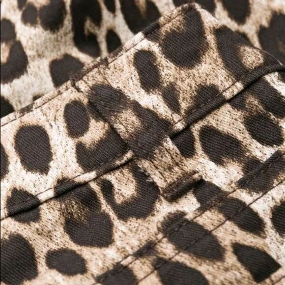 MICHAEL Michael Kors Leopard Print Cropped Jeans NWT - Picture 5 of 15